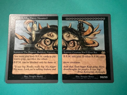 B.F.M. Big Furry Monster - Unglued - MTG - Magic - Complete - Left & Right Sides - Image 2