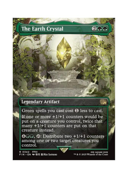 Magic the Gathering MTG FIN The Earth Crystal 342 Regular Near Mint - Image 1