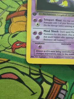 Dark Alakazam - 1st Edition - 18/82 Team Rocket - Pokemon TCG 2000 LP Light Play - Image 3