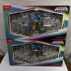 Pokemon TCG Scarlet And Violet Prismatic Evolutions Lot Of New In Box LucarioEx - Image 1