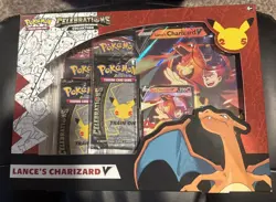 Pokemon Celebrations Collection Lance's Charizard V Box 2021 - Image 1