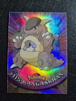 Topps Pokemon Series 2 Rainbow Foil - Kangaskhan #115 - Blue Label - HP/DMG - Image 1