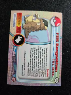 Topps Pokemon Series 2 Rainbow Foil - Kangaskhan #115 - Blue Label - HP/DMG - Image 2