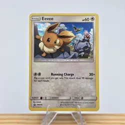 Eevee Pokemon Sun & Moon Black Star Promo Holo SM235 NM M - Image 1