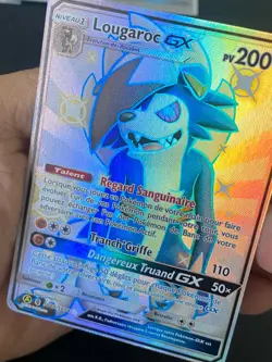 CARTE POKEMON LOUGAROC GX SV66/SV94 FR ULTRA RARE SL DESTINEES OCCULTES - NEUF - Image 2