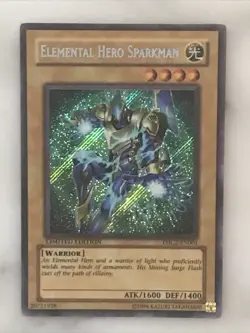 Yu-Gi-Oh! “ELEMENTAL HERO SPARKMAN” Limited Edition Secret Rare EHC2-EN001 NM - Image 1