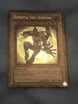 Yu-Gi-Oh! “ELEMENTAL HERO SPARKMAN” Limited Edition Secret Rare EHC2-EN001 NM - Image 2