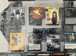 MAGIC THE GATHERING SPIDER-MAN 18 CARD LOT - Mythics, Rares, Commons-Foil & Non - Image 2