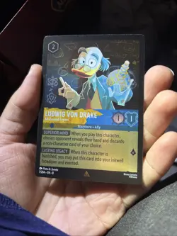 Disney Lorcana Ludwig von Drake All-Around Expert Reign of Jafar Card Foil - Image 1