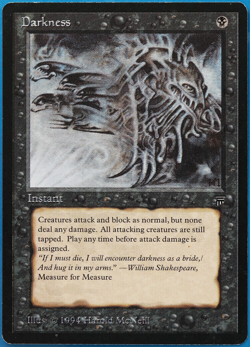Darkness Legends NM Black Common MAGIC THE GATHERING CARD (ID# 501506) ABUGames - Image 1