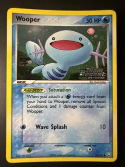 🔥 Wooper 81/109 Team Rocket Returns Reverse Holo 2004 Pokemon Card Minty 🔥 - Image 1