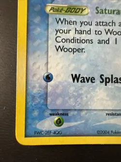 🔥 Wooper 81/109 Team Rocket Returns Reverse Holo 2004 Pokemon Card Minty 🔥 - Image 5