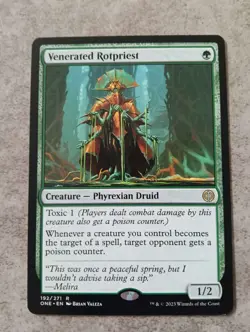 MTG Magic the Gathering - Venerated Rotpriest - Phyrexia All Will Be One - Image 1