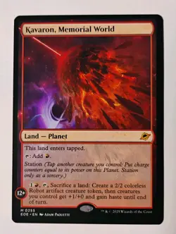 Kavaron, Memorial World MTG, Edge of Eternities, Mythic Rare Planet, NM - Image 1