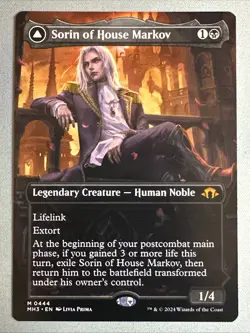 MTG / Sorin of House Markov / MH3 / #444 / Regular (Borderless) / Mythic / NM - Image 1