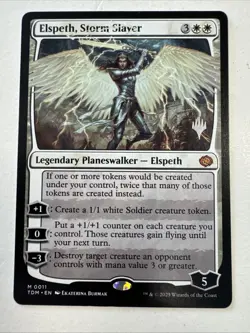 Mtg Elspeth Storm Slayer 0011 Promo Tarkir Dragonstorm - Image 1
