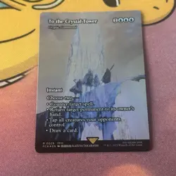 To The Crystal Tower Borderless Foil, MTG Single, FIN 0029 Rare Near Mint - Image 1