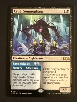 1x Cruel Somnophage Can't Wake Up (222) Wilds of Eldraine LP MTG Magic x1 MKE - Image 1