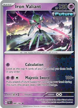 Pokemon Temporal Forces - Iron Valiant 080/162 - NM/M - Regular Single - Image 1