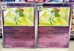 (Set Of 2) Pokemon Mega Evolution Reverse Holo Card - Kirlia (059/132) - Image 1