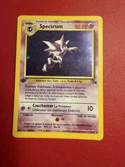 Pokemon TCG Haunter 1st Edition Rare Card 21/62 Fossil 1999 WOTC Unlimited MP - Image 1