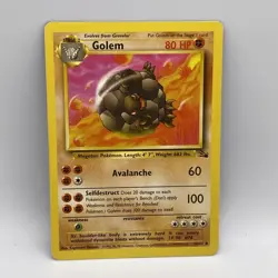 Pokemon TCG Golem Fossil 36/62 Regular - Image 1