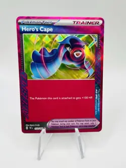 Pokemon TCG Hero's Cape 152/162 Temporal Forces Ace Spec Rare - Image 1