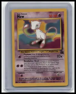 Mew 8 Wizards Black Star Promo Non Holo Rare WOTC Pokemon TCG LP - Image 1