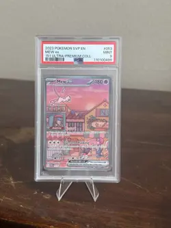 2023 Pokemon SVP Mew ex #053 PSA 9 Mint Ultra Premium Collection Promo - Image 1