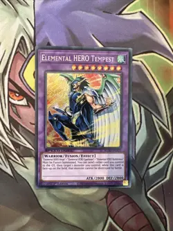 SGX2-ENA21 Elemental Hero Tempest Secret Rare 1st Edition NM Yugioh Card - Image 1