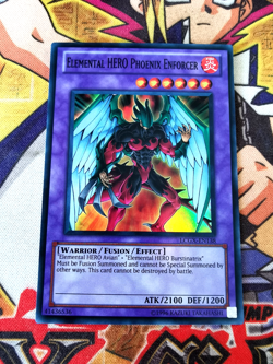 Elemental HERO Phoenix Enforcer lcgx-en138 Unltd Ed (NM+) Super Rare Yu-Gi-Oh! - Image 1