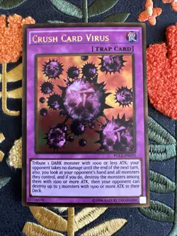 Crush Card Virus PGL2-EN070 Gold Rare NM Yugioh - Image 1