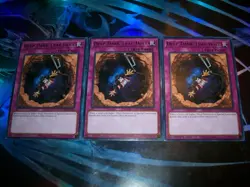 3x Deep Dark Trap Hole 1st Edition Rare MAZE-EN067 Yu-Gi-Oh! - Image 1