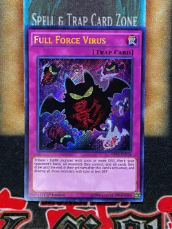 Yugioh Full Force Virus RATE-EN078 Secret Rare 1st Ed NM - Image 1