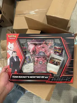 Pokemon Trading Card Game Team Rocket's Mewtwo Ex Box In Hand Quick Ship - Image 1
