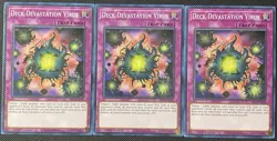 Deck Devastation Virus SR13-EN038 Dark World 1st Edition (x3) - Yugioh Card - Image 1