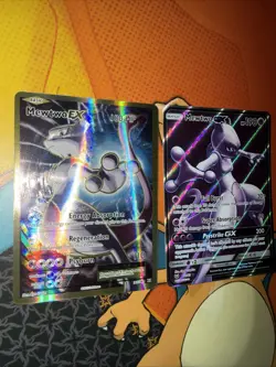 Pokemon Evolutions Mewtwo-EX Holo Full Art Ultra Rare Card 103/108 - Image 3