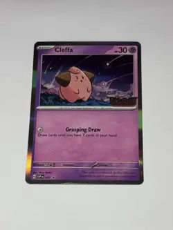 Pokemon Card TCG Cleffa 037 Black Star Promo SVP Obsidian Flames Prerelease M/NM - Image 1
