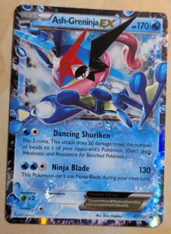 Pokemon TCG Ash-Greninja EX XY Black Star Promo XY133 Holo Card TCG Regular Size - Image 1