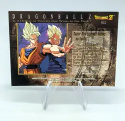 Carte Dragon Ball Z DBZ Trading Cards Chromium 22 Amada 1995 Vegeta Boo 3D Foil - Image 2