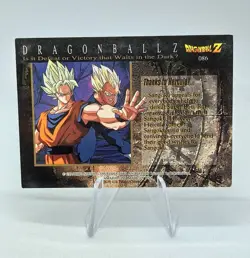 Carte Dragon Ball Z DBZ Trading Cards Chromium 86 Amada Satan Vegeta Prism Foil - Image 2