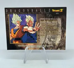 Carte Dragon Ball Z DBZ Trading Cards Chromium 31 Amada 1995 Vegeta Boo 3D Foil - Image 2