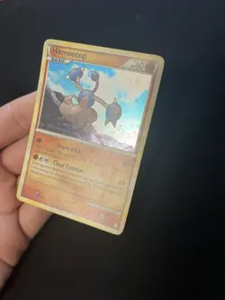 Hitmontop 5/123 LP Pokemon Cards Holo Rare Vintage Heart Gold Soul Silver - Image 2