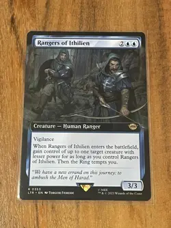 MTG Rangers of Ithilien #0353 Extended Art Regular LTR Rare NM/M 2-available - Image 1