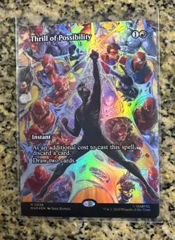 Thrill Of Possibility - 28 - MTG: Marvel’s Spider-Man - Borderless - FOIL - Image 3