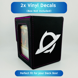 2x Decals - Edge of Eternities WHITE Magic The Gathering - Custom Deck Stickers - Image 3