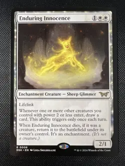 MTG Enduring Innocence 0006 Regular Rare DSK Duskmourn House of Horror NM - Image 1