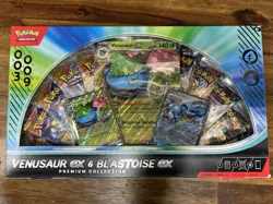 New Sealed Pokemon Venusaur ex & Blastoise ex Premium Collection Box - Image 1
