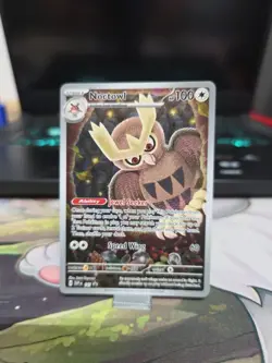 Pokemon Noctowl SVP 141 Stellar Crown Full Art Holo Black Star Promo NM - Image 1