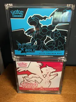 Pokemon Center Black Bolt and White Flare ETB Elite Trainer Box Set of 2 Sealed - Image 1